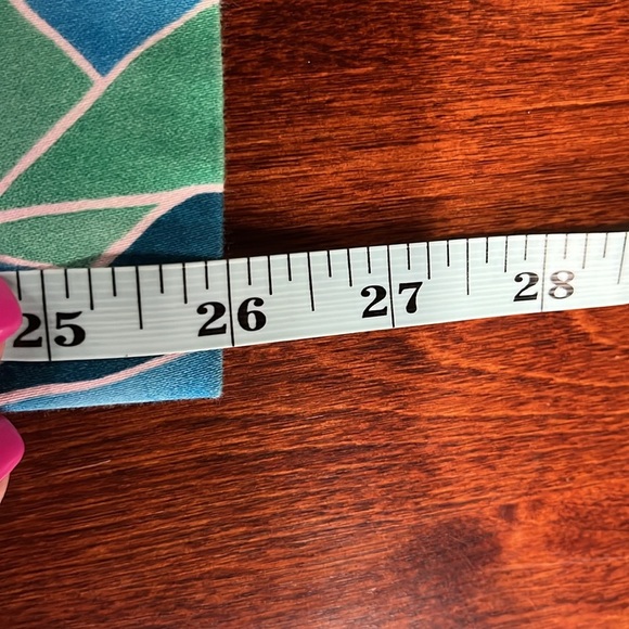 Lauren Ralph Lauren Womens Pants 6 Blue Green Pink Side Zip Floral Back Pocket - Picture 9 of 10